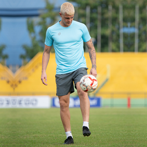 EG1020 เสื้อฟุตบอลคอกลมผ้าทอลายแขนสั้น EGO SPORT