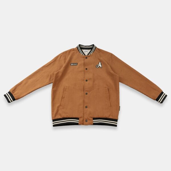 Second image of AE503 เสื้อแจ็คเก็ตบอมเบอร์ สีน้ำตาล