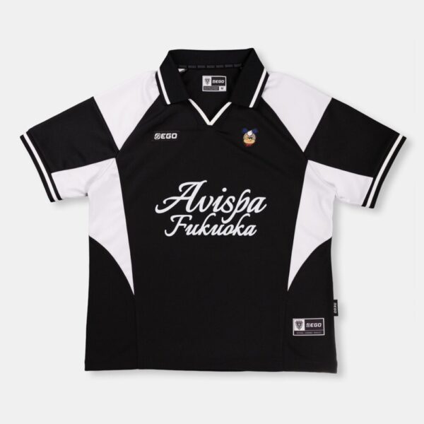 Second image of AE603 เสื้อเชิ้ตแขนสั้นทรงโอเวอร์ไซส์ สีดำ