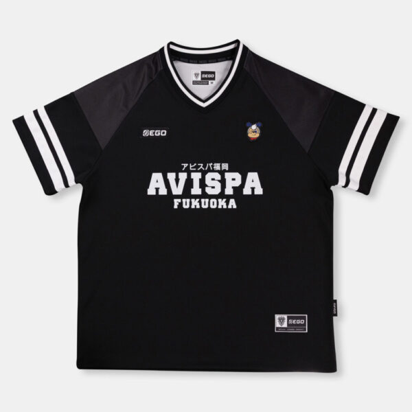 Second image of AE605 เสื้อโอเวอร์ไซส์ เจอร์ซีย์ สีดำ