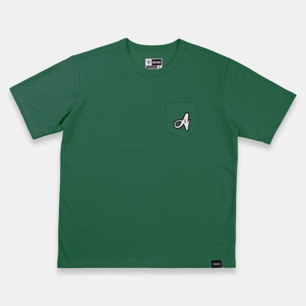 Second image of AE909 เสื้อยืดโอเวอร์ไซส์: อวิสปา ผู้ชาย สีเขียว