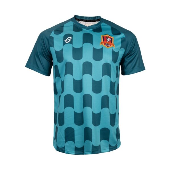 KK015 TRAINING เสื้อซ้อมแขนสั้นพิมพ์ลาย KKUTD 3 สีเขียวทะเล